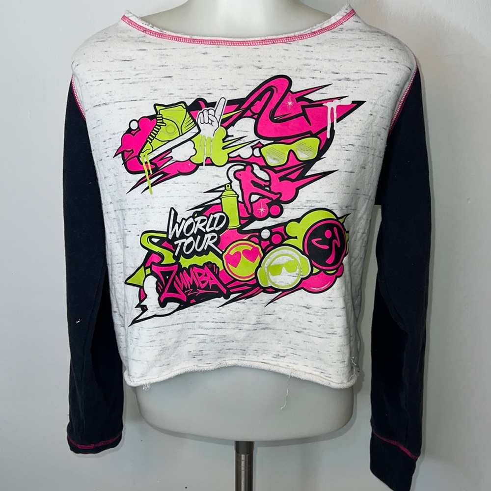 Zumba World Tour Cropped Sweatshirt - Size Medium